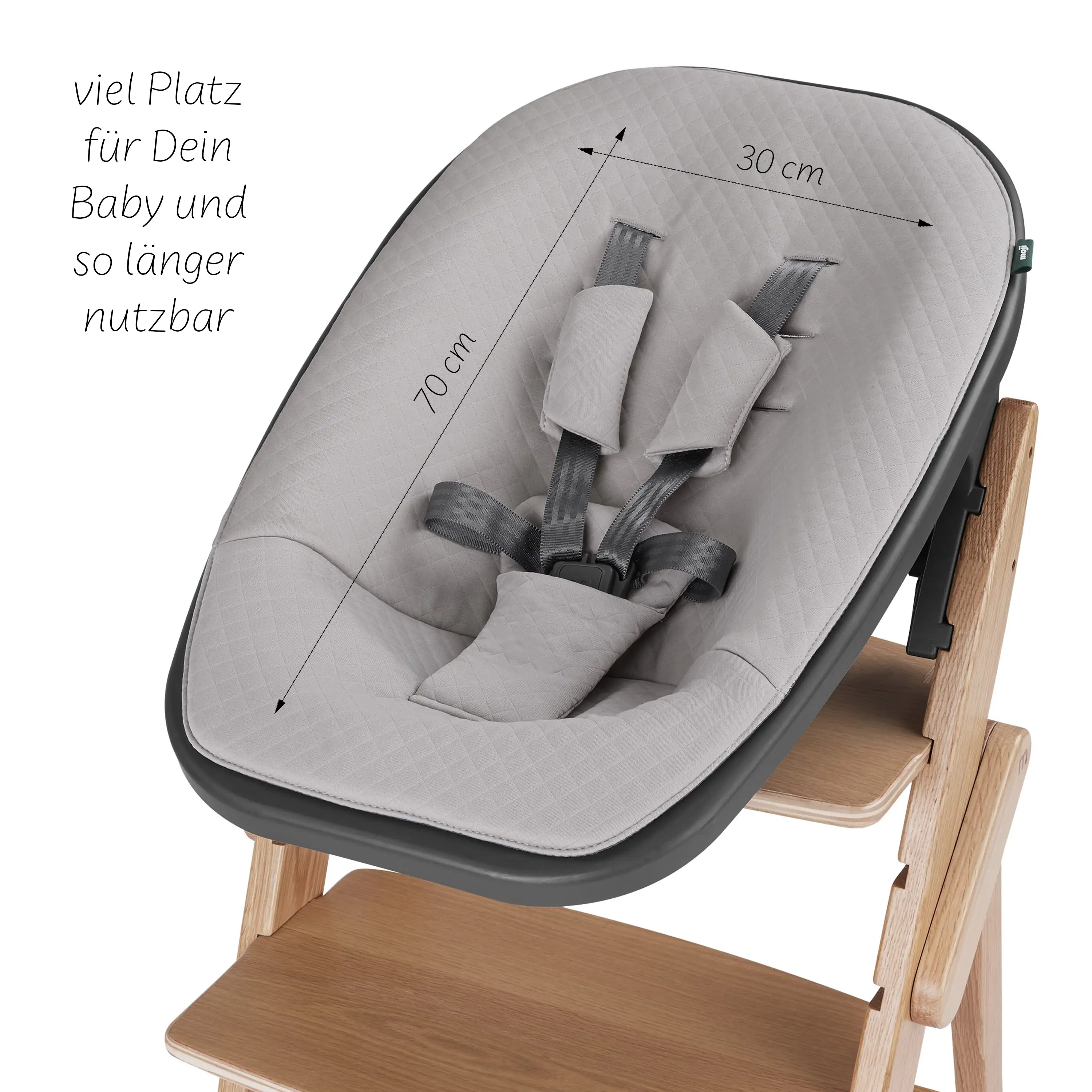 Hochstuhl Yippy 2in1 Newborn Set Tune - Stone Birch