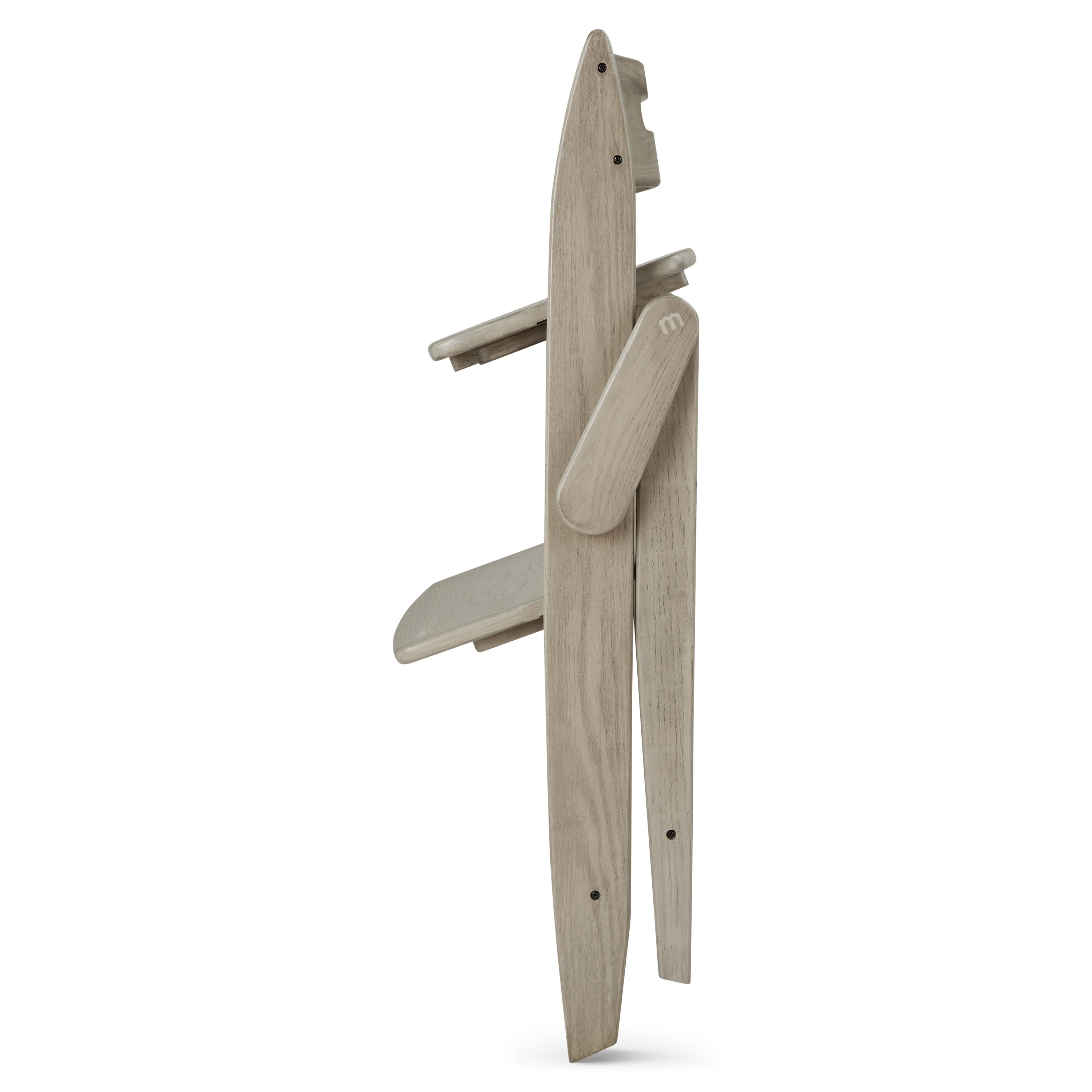 Klappbarer Kinderhochstuhl aus Holz im Design cashmere