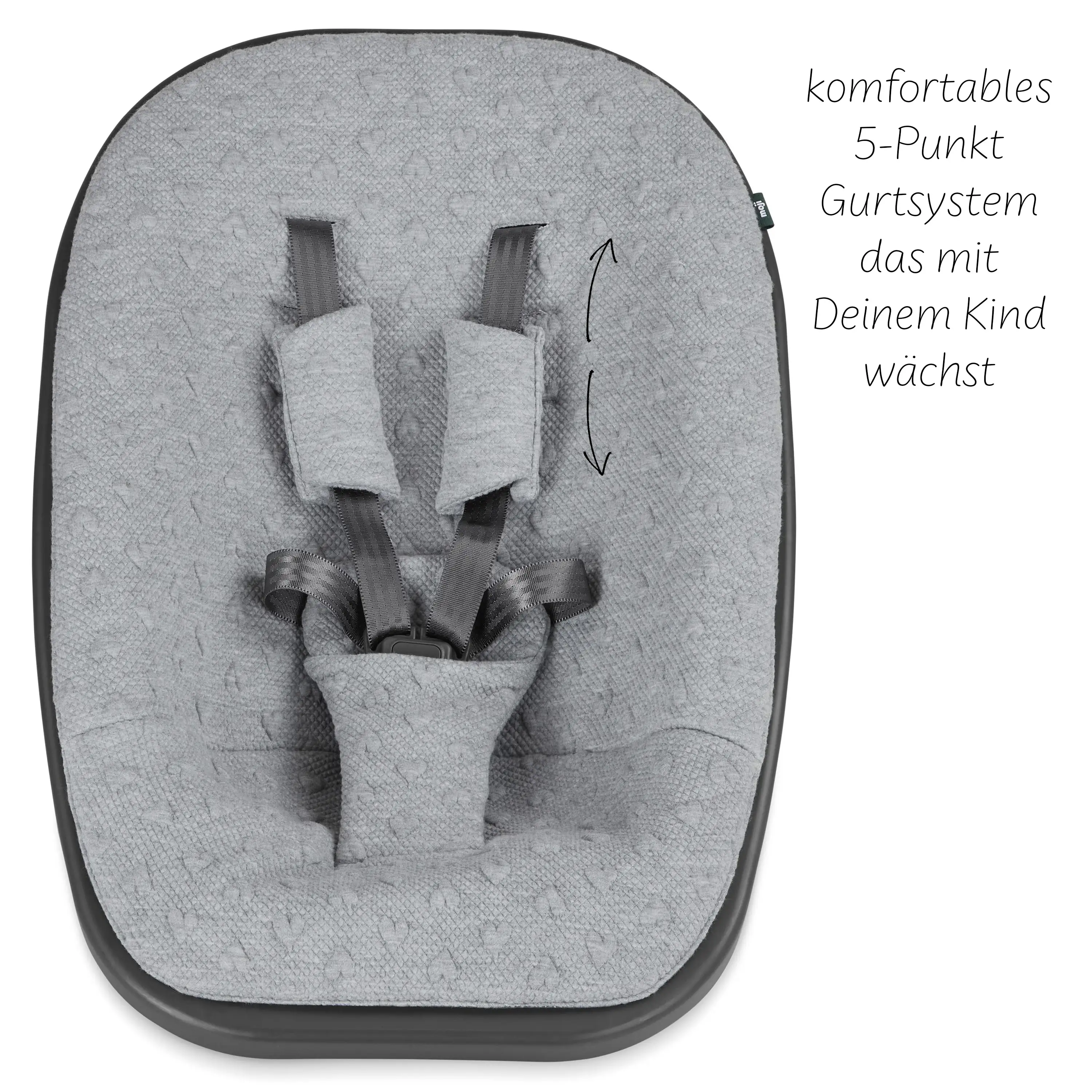 Neugeborenenaufsatz ab Geburt für Yippy Hochstuhl - Heart