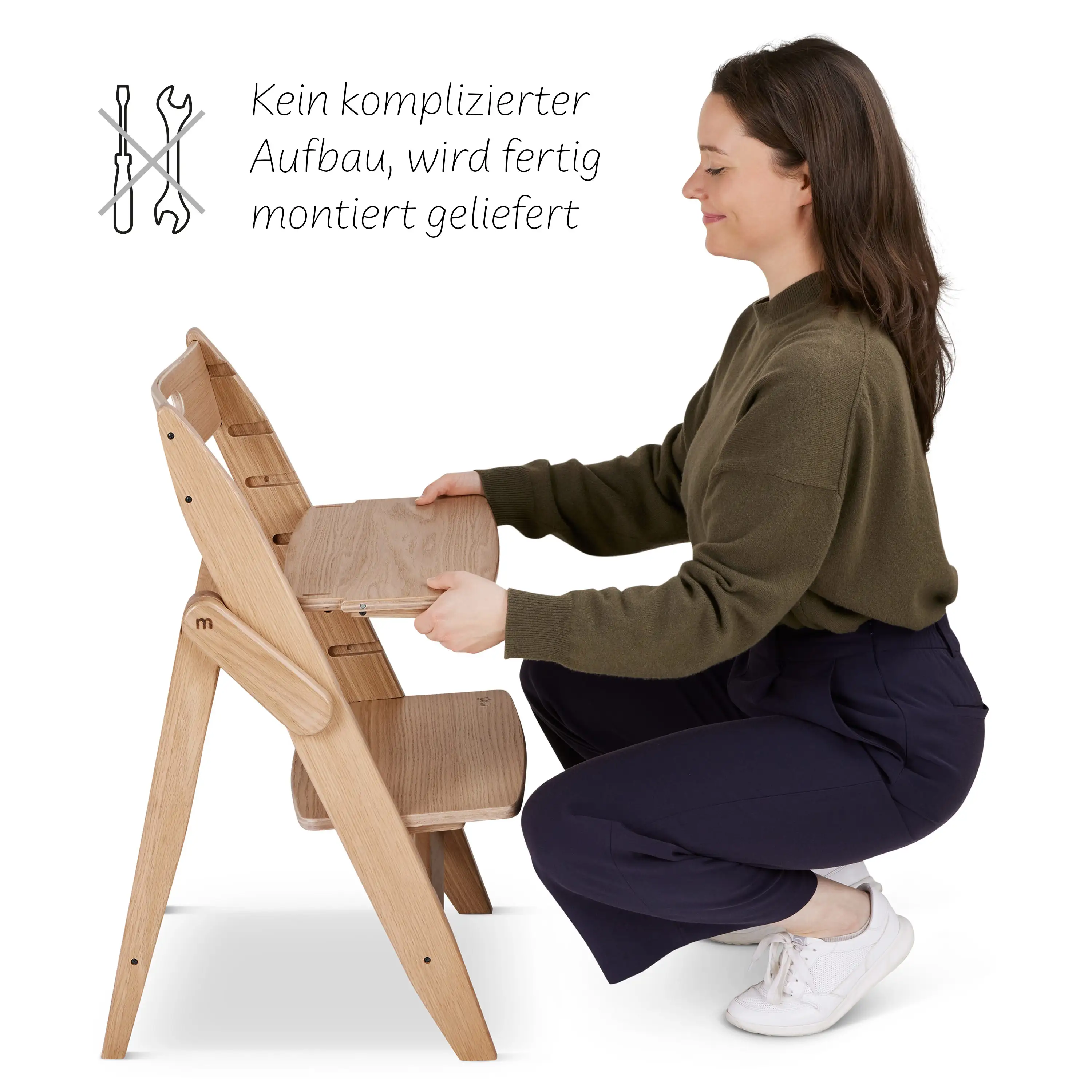 Klappbarer Hochstuhl Yippy Trunk - Oak