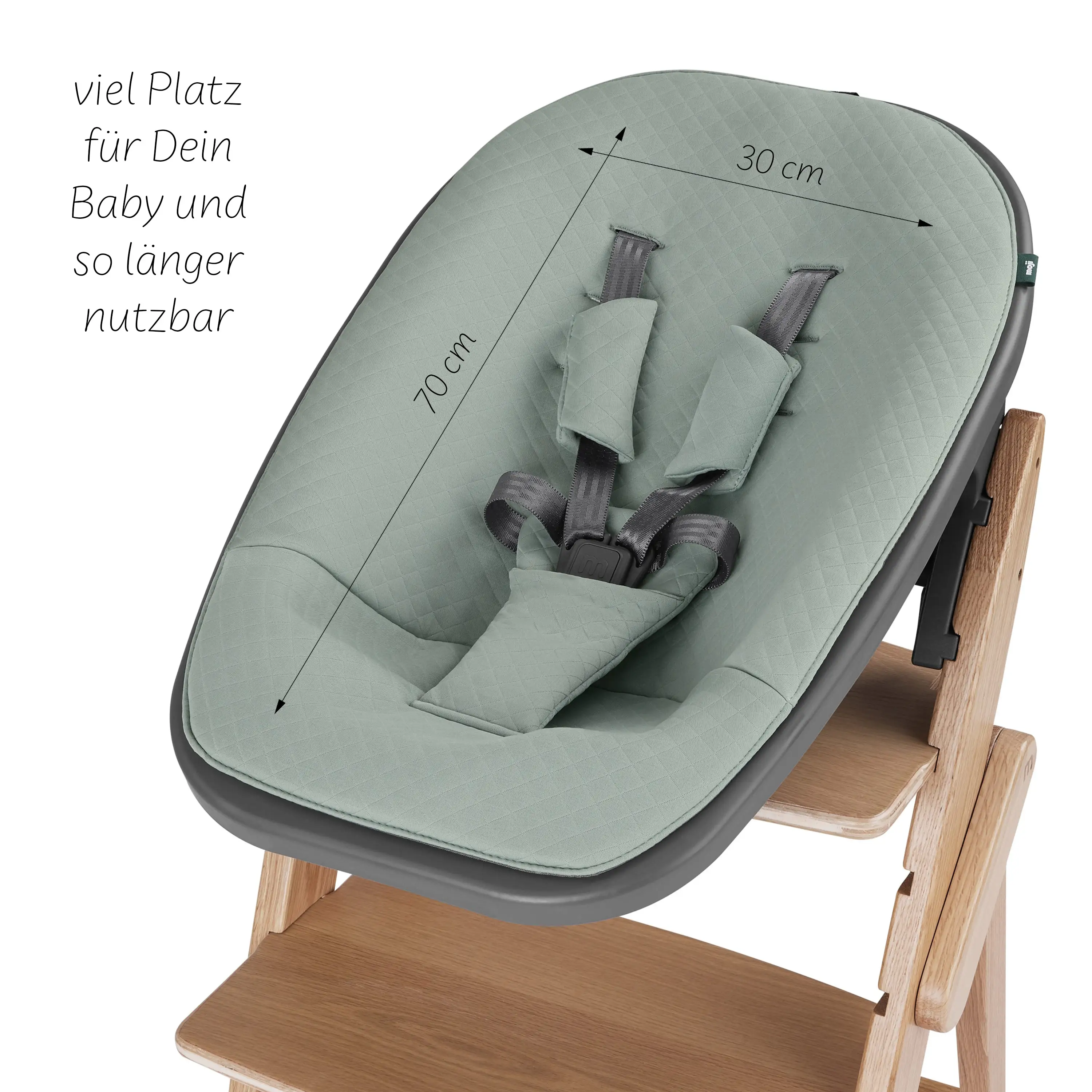 Hochstuhl Yippy 2in1 Newborn Set Tune - Stone Mint