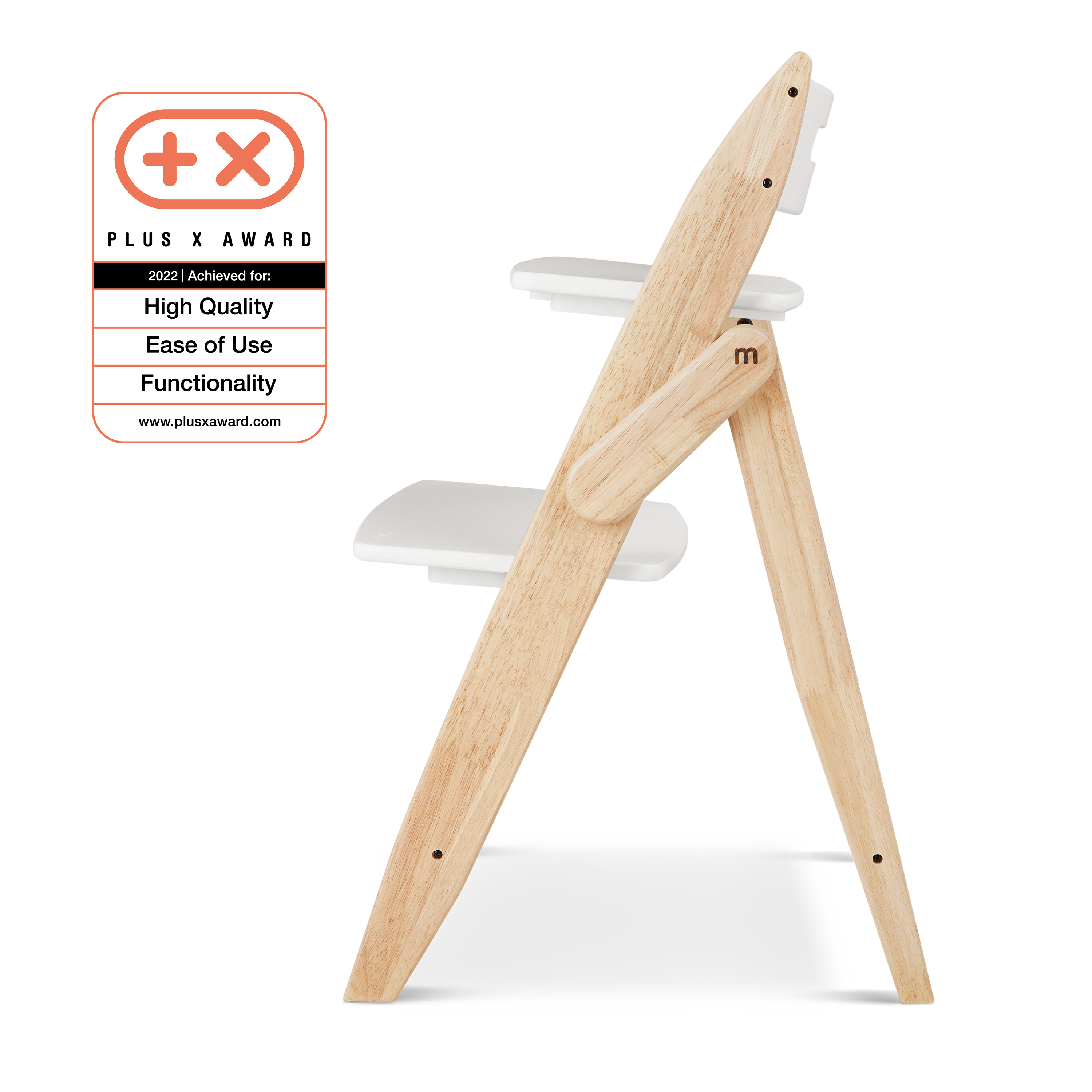 Klappbarer Kinderhochstuhl aus Holz im Design cotton