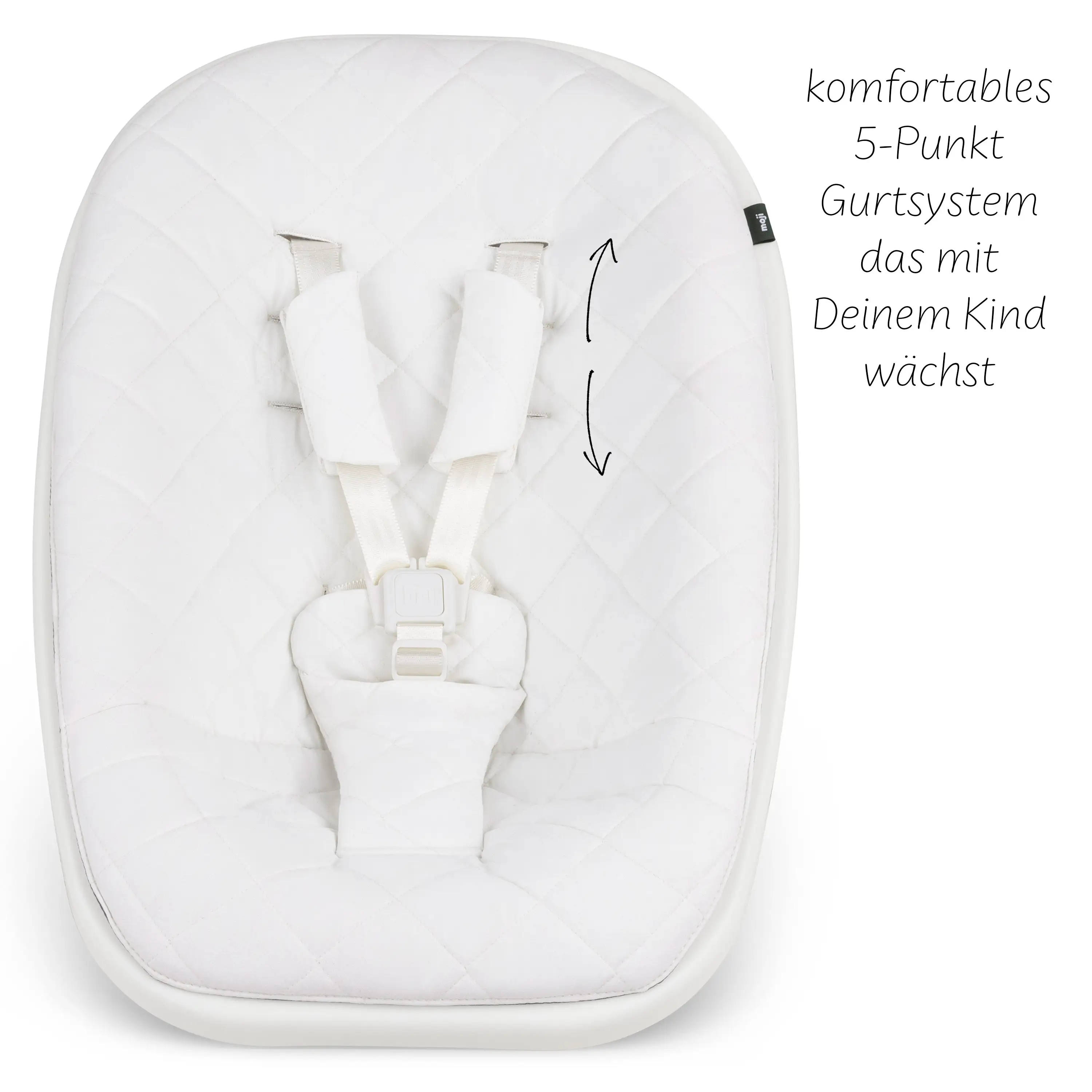 Neugeborenenaufsatz ab Geburt für Yippy Hochstuhl - White