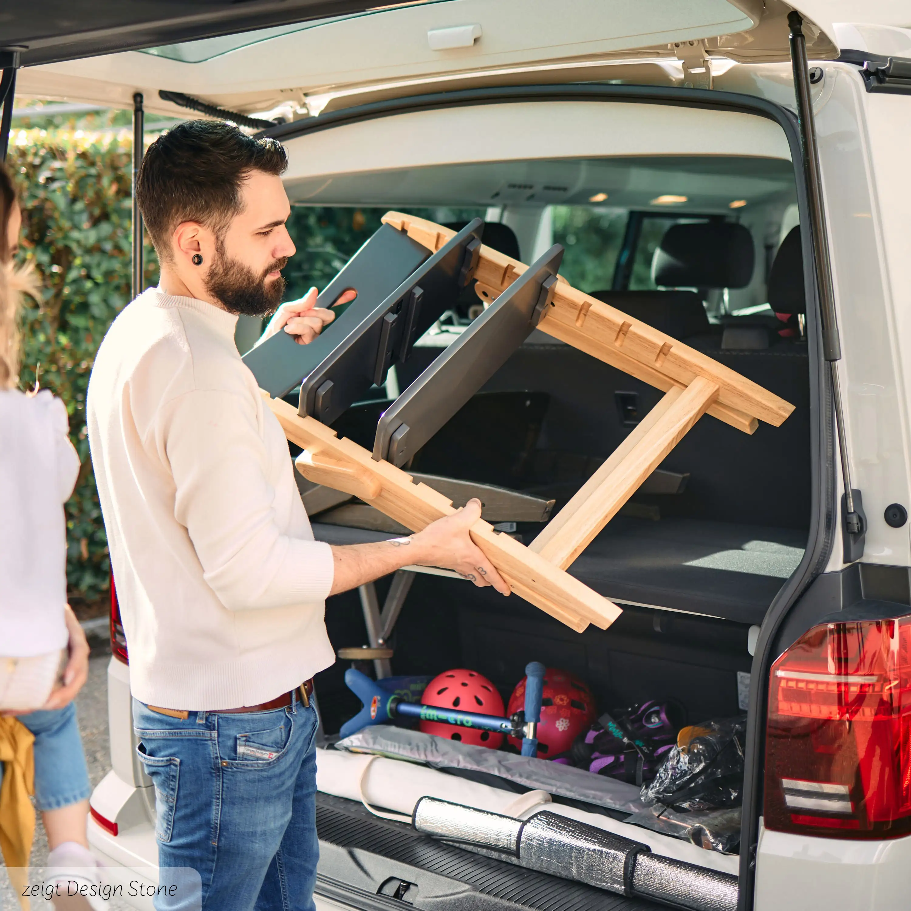 Klappbarer Hochstuhl Yippy Trunk - Oak