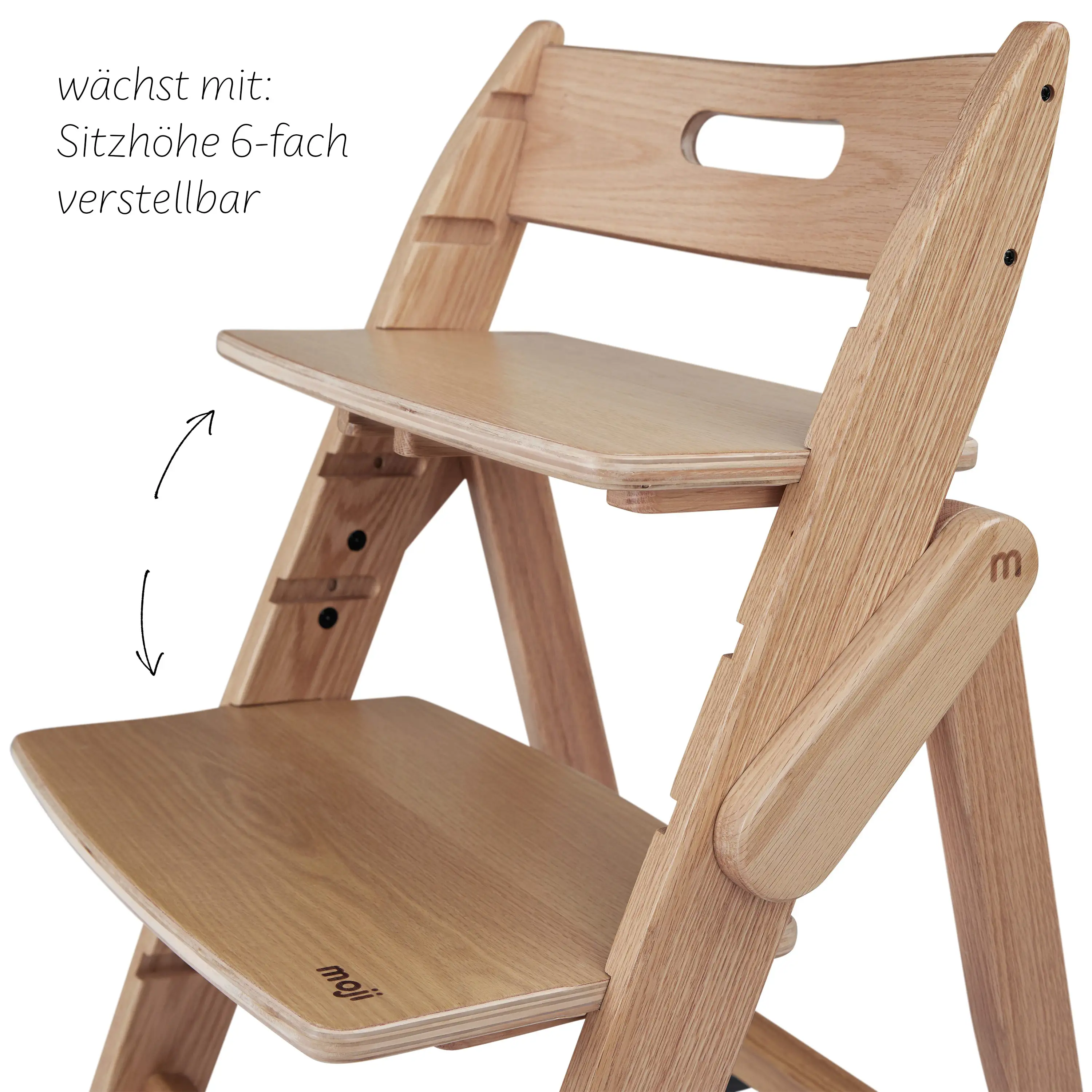 Klappbarer Hochstuhl Yippy Trunk - Oak