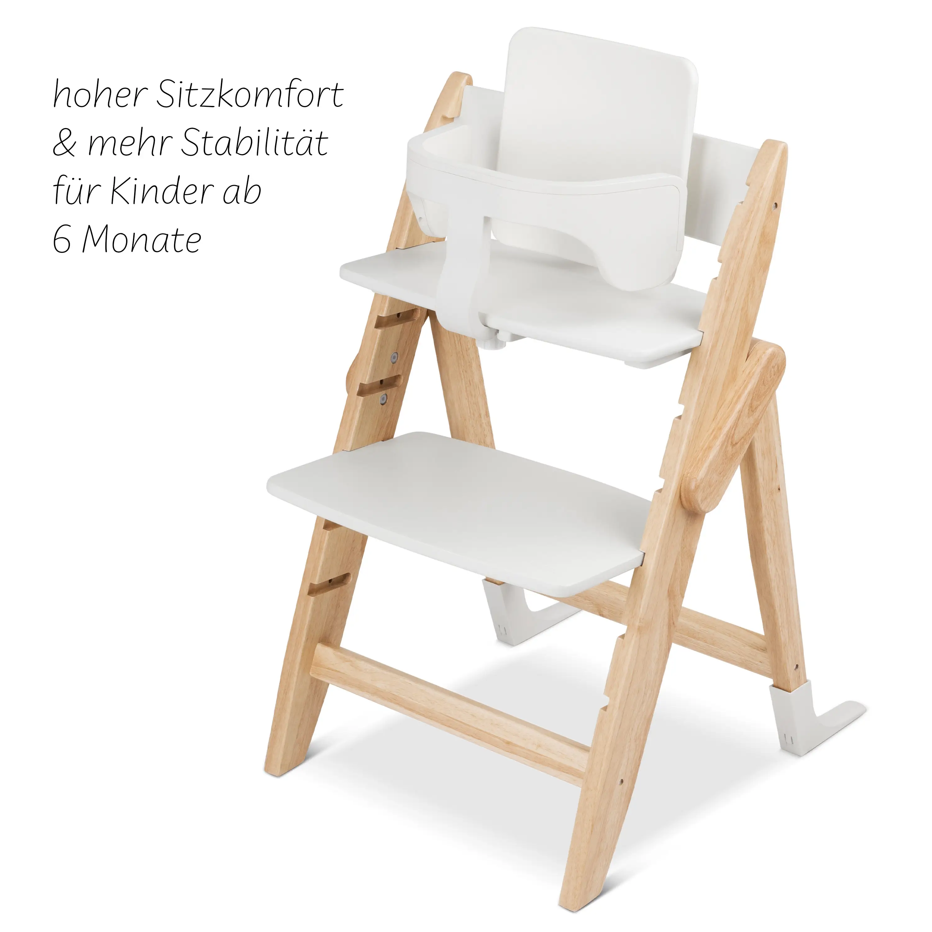 Starter Set (Schutzbügel + Rückenlehne) für Yippy Hochstuhl - White